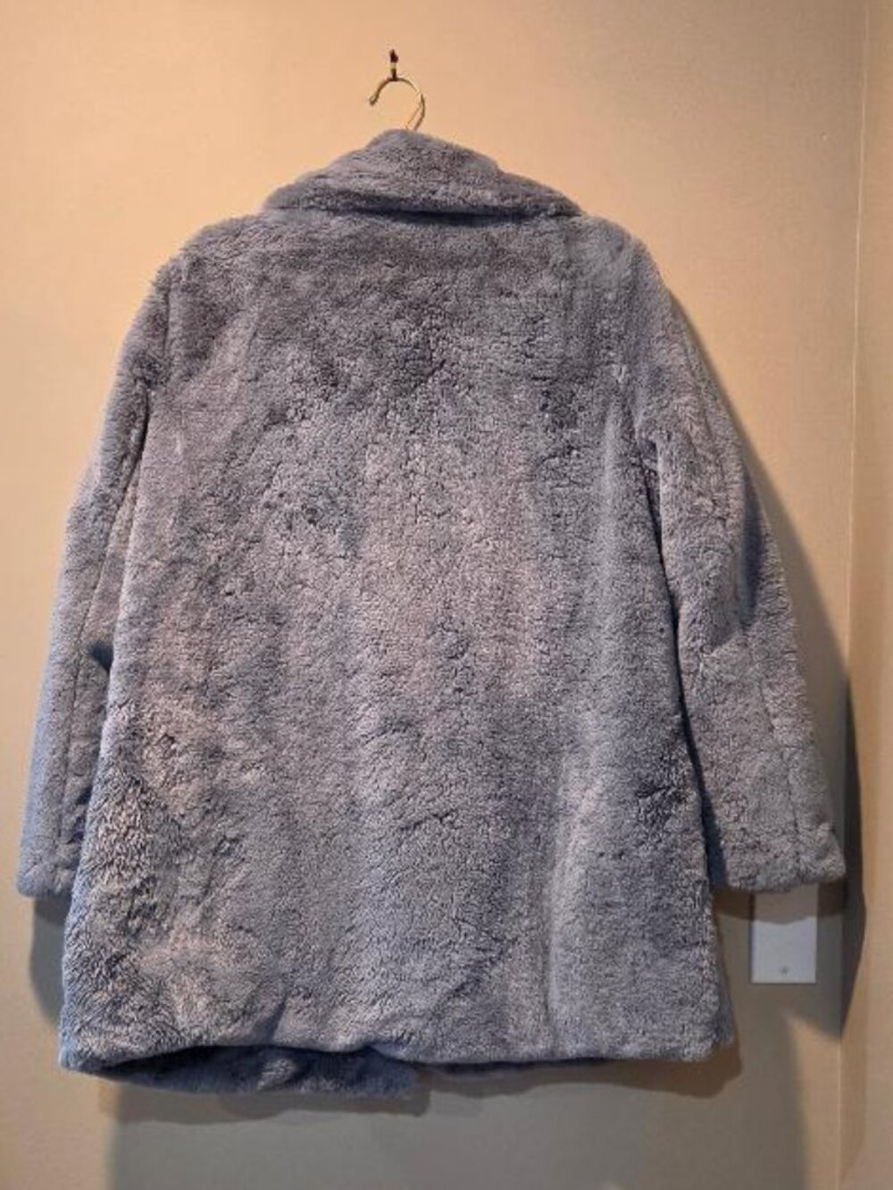 Sam Edelman Faux Fur Notch Collar Teddy Coat - Picture 5 of 7